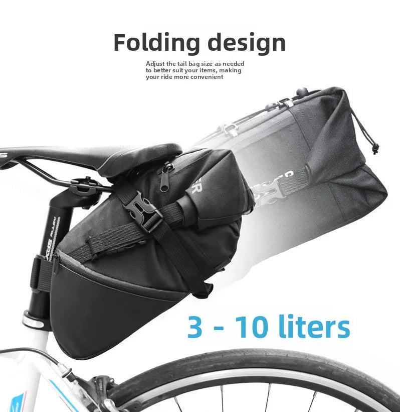 Bicycle Rear Seat Bag Waterproof Large Capacity