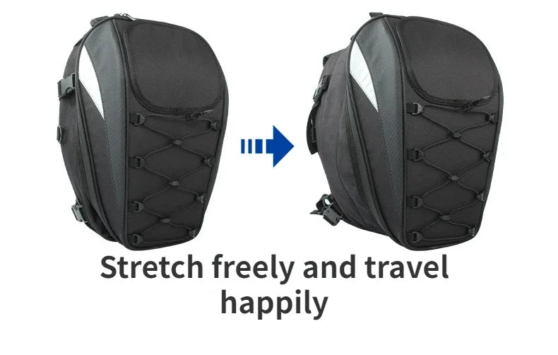 45L waterproof motorcycle tail bag, high capacity