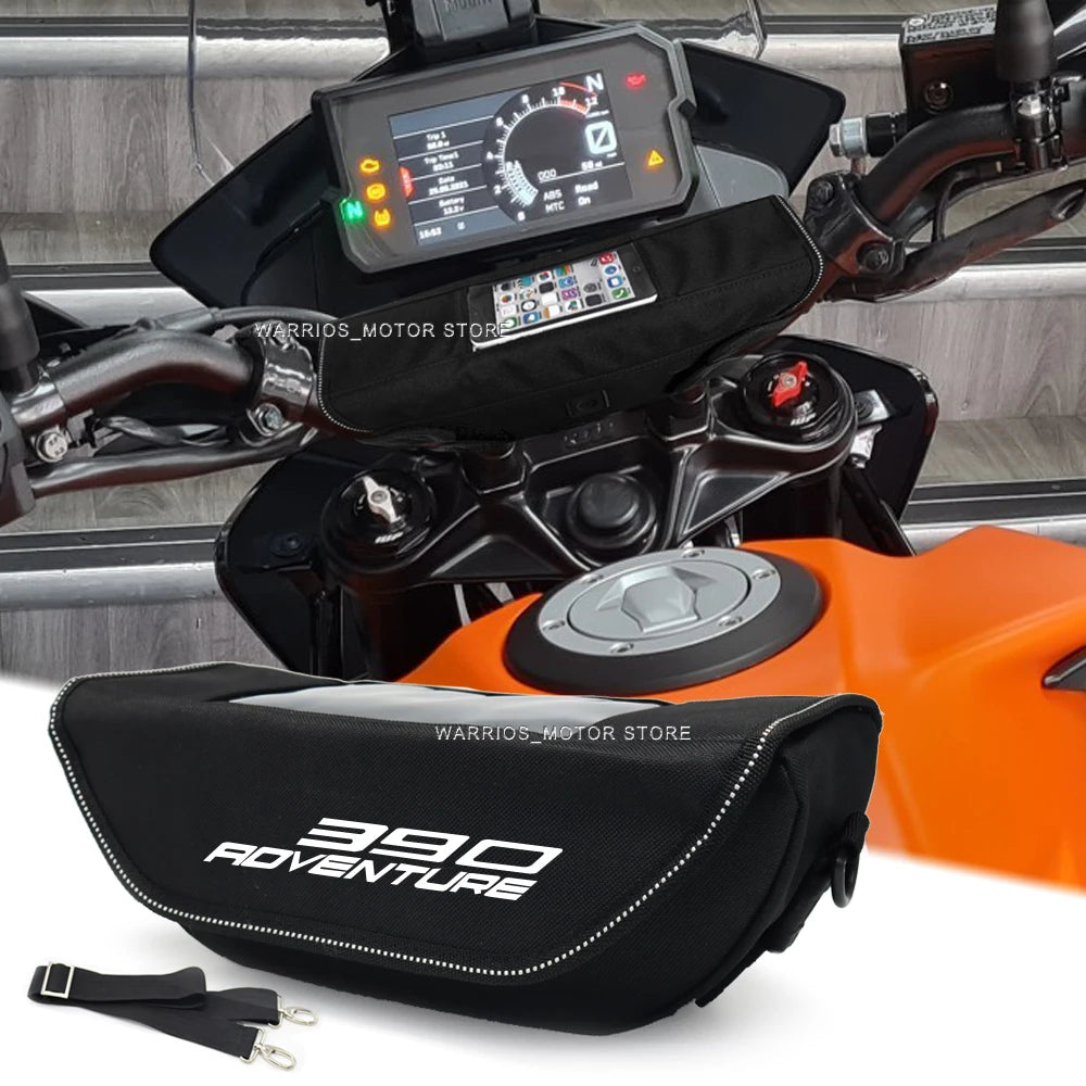 Motorcycle handlebar bag for 390 ADV, waterproof