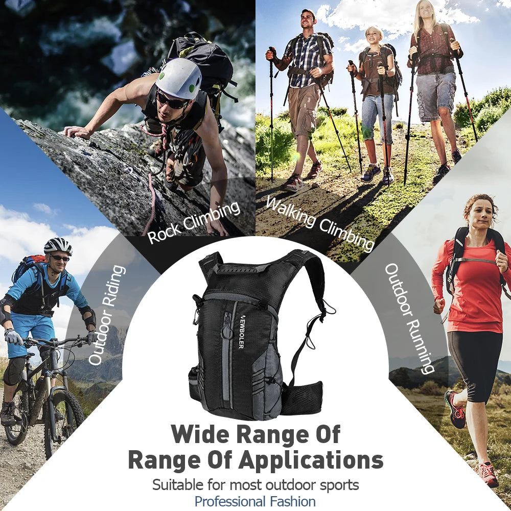 NEWBOLER Water-Repellent Cycling Hydration Backpack