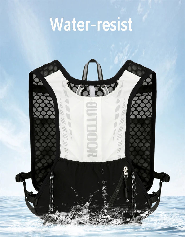 Reflective Running Hydration Vest Cycling Backpack