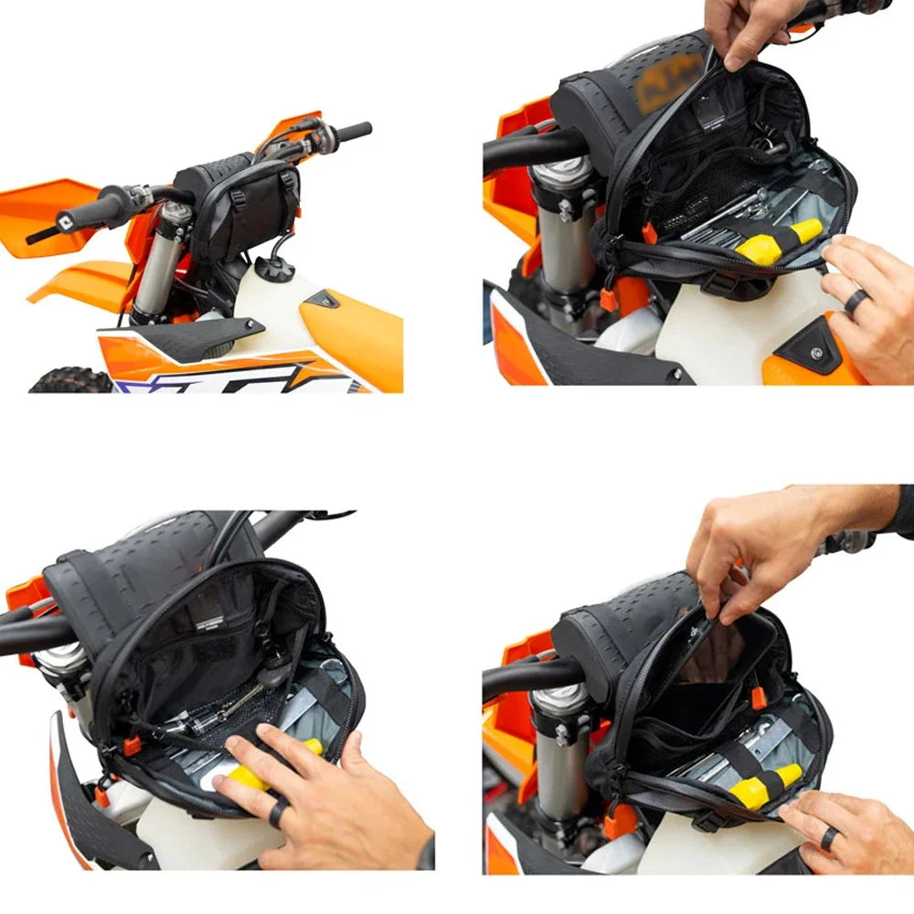 Motorcycle Handlebar Bag Multifunction Travel Storage