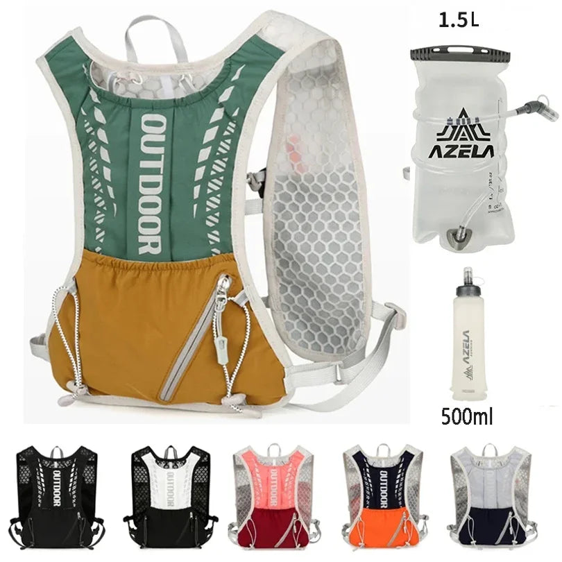 Reflective Running Hydration Vest Cycling Backpack