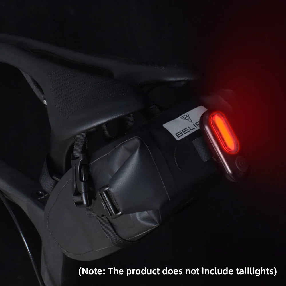 Waterproof bike saddle bag for MTB & road cycling