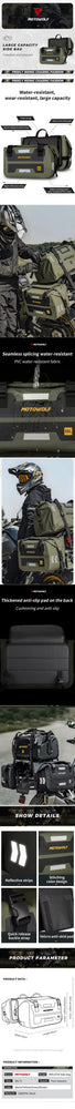 MOTOWOLF waterproof side bags for motorcycle riding