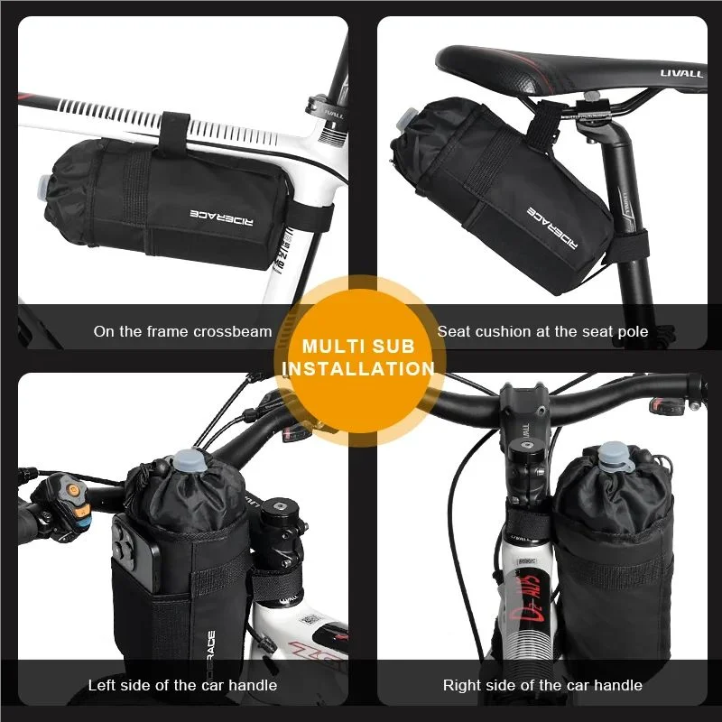 RIDERACE Cycling Bottle Pouch Handlebar Bag