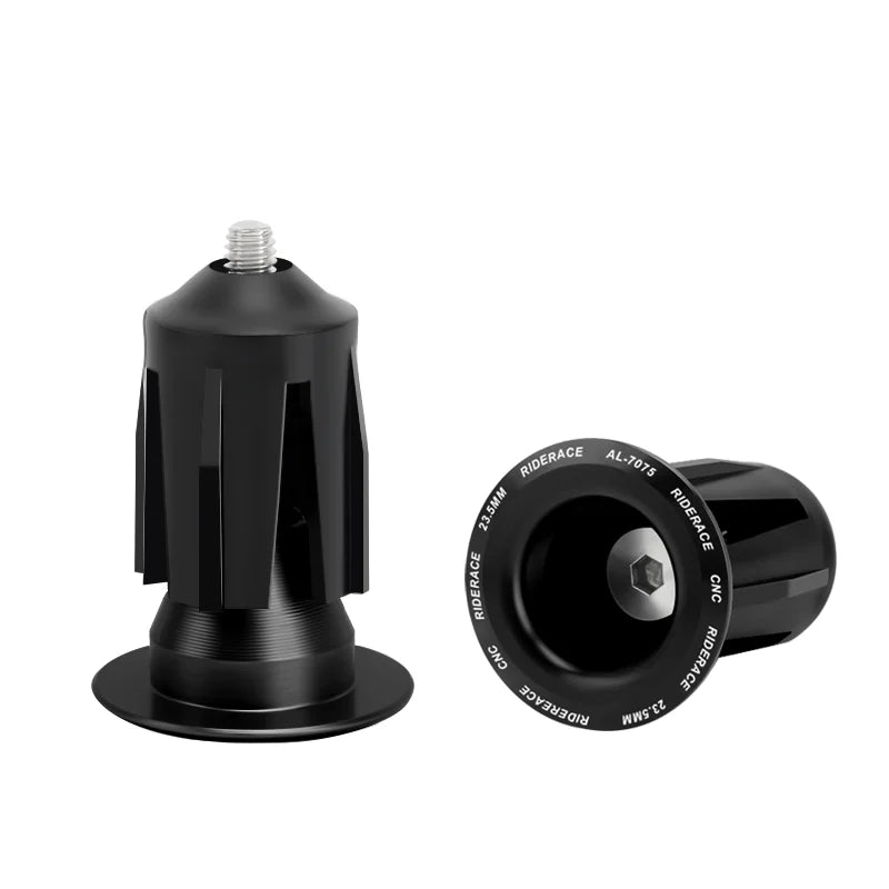 1 Pair Bicycle Handlebar End Plugs Alloy Caps