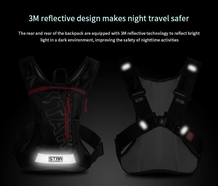 Star Field Knight Hydration Backpack Outdoor Sports