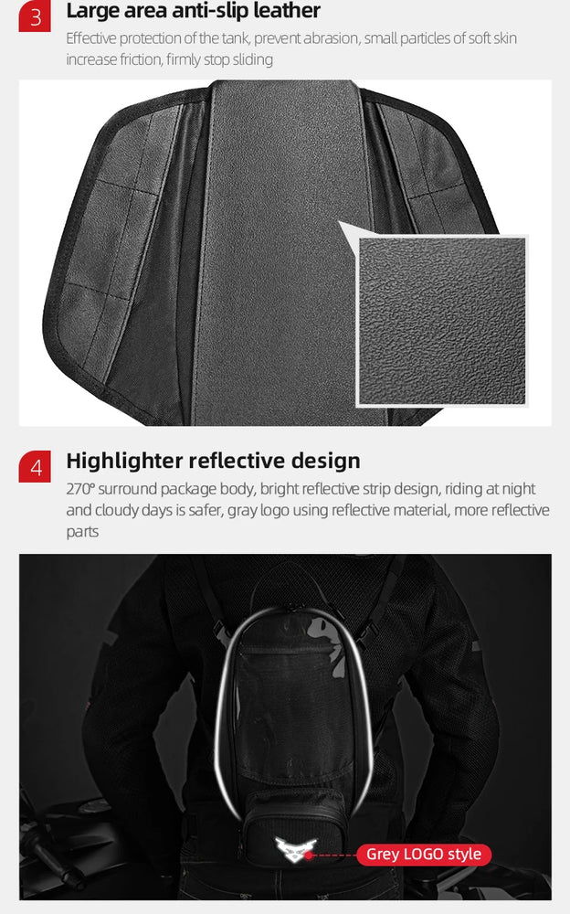 Universal Motorcycle Magnetic Navigation Tank Bag