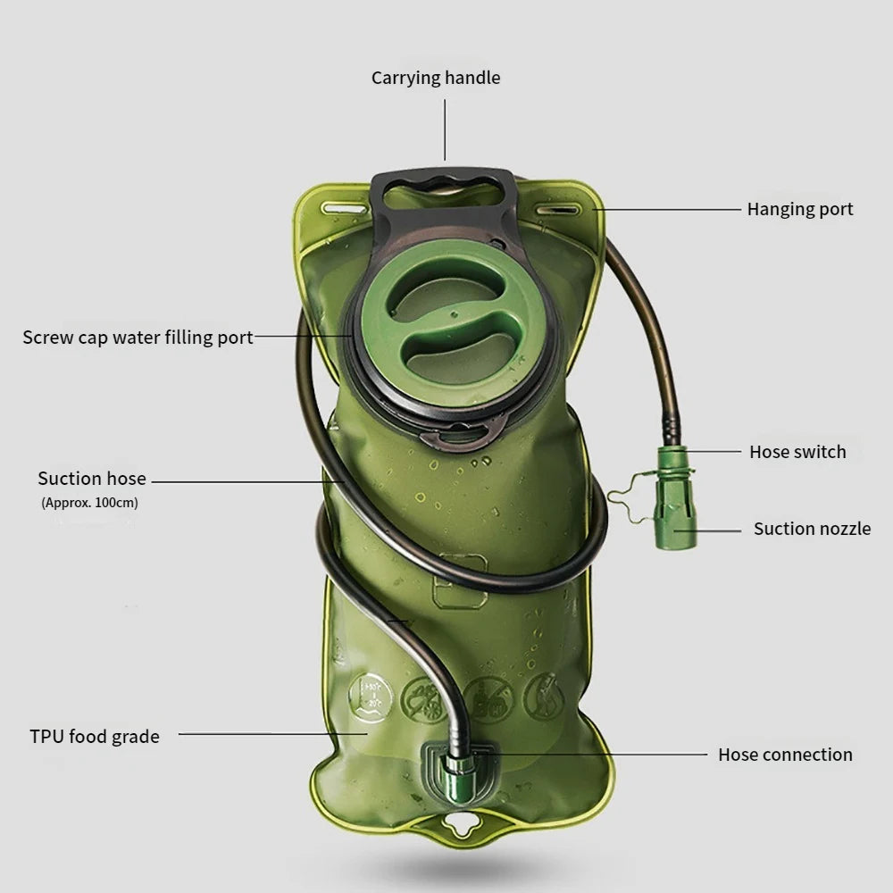 2L Hydration Water Bladder for Running & Cycling