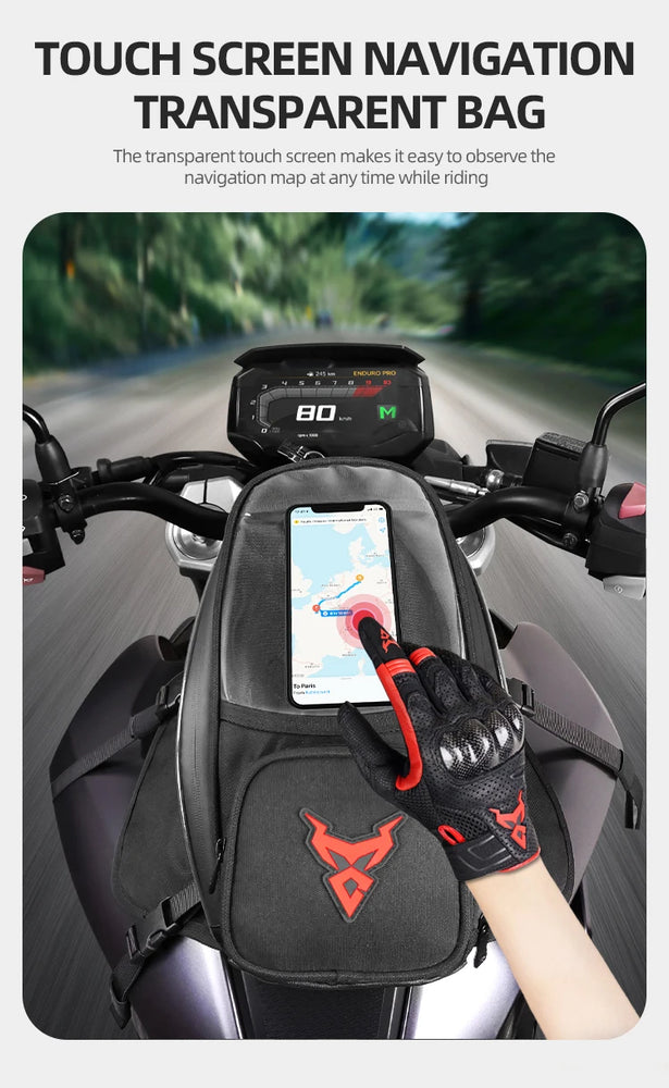 Universal Motorcycle Magnetic Navigation Tank Bag