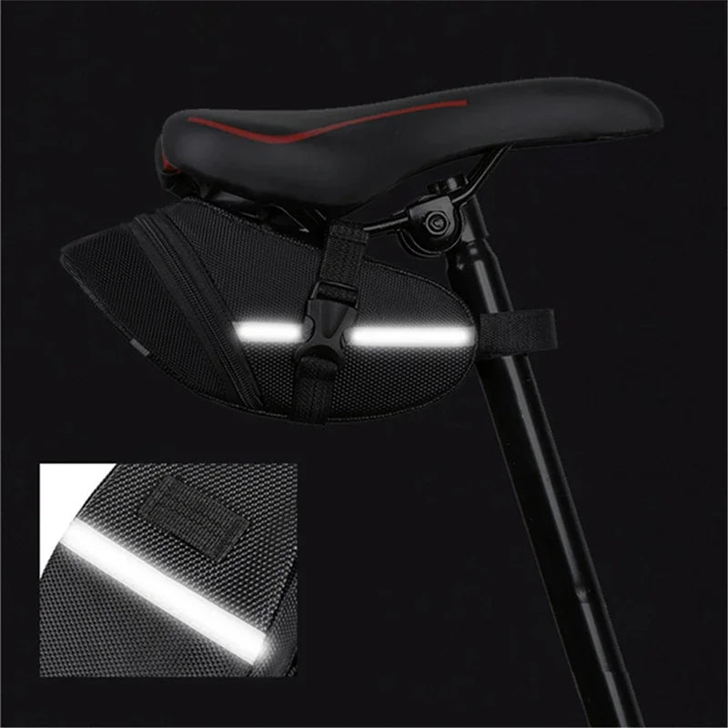 Waterproof Nylon Bike Saddle Bag Rear Tool Pouch