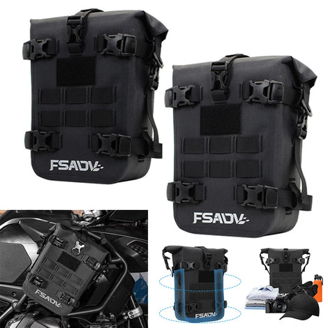 Universal 8L waterproof motorcycle tool frame bag