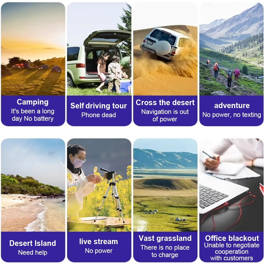 Portable Solar Charger USB for Travel & Camping