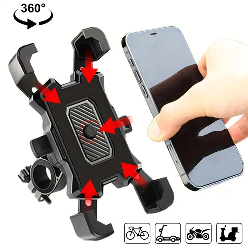 Bike Phone Holder 360° Rotatable GPS Mount