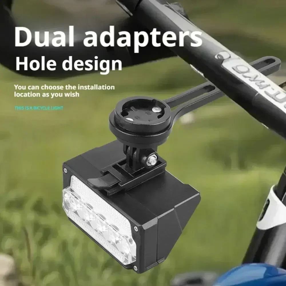 Waterproof USB Bike Headlight with Power Display