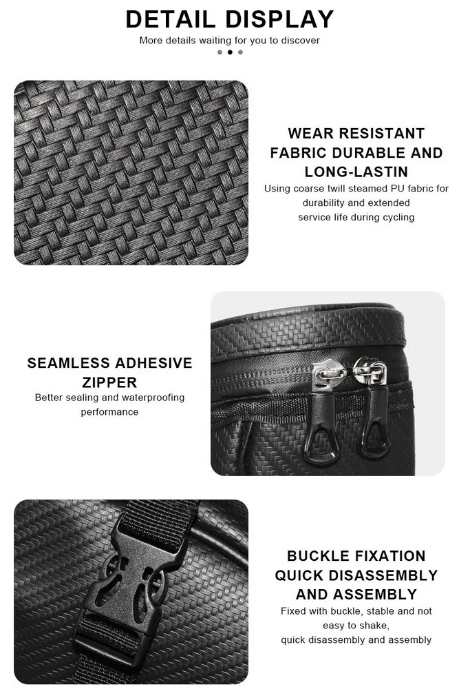 Bicycle Seat Tail Bag Waterproof Reflective Storage