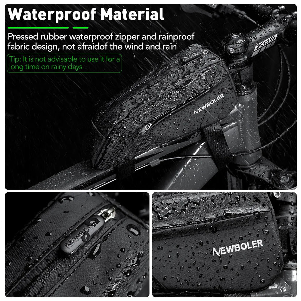 Waterproof Bike Frame Bag Top Tube Large Capacity