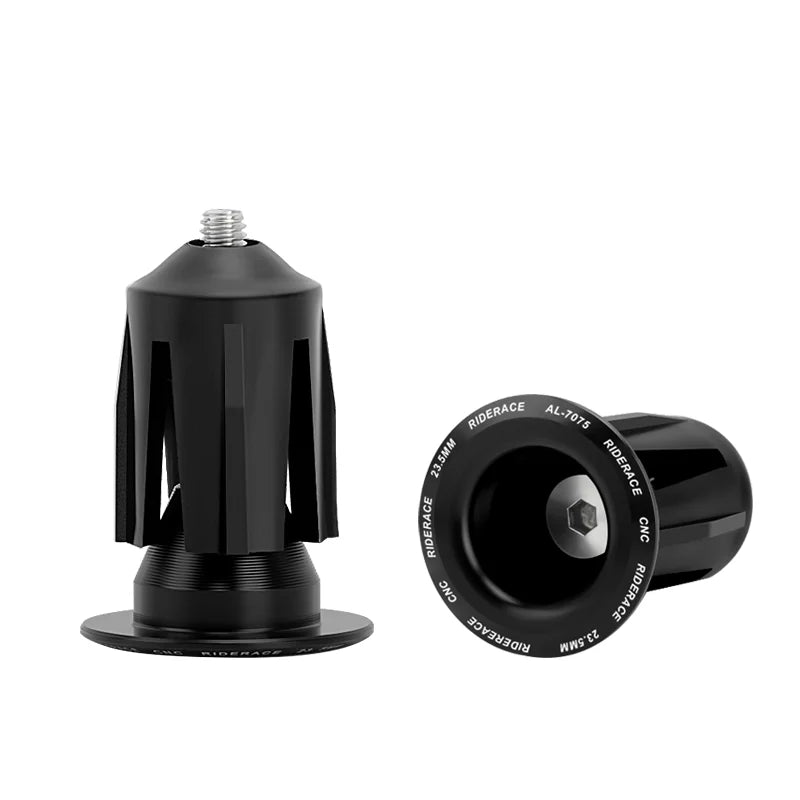 1 Pair Bicycle Handlebar End Plugs Alloy Caps