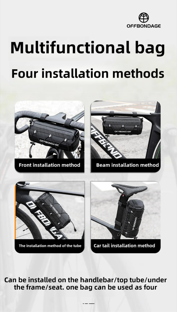 OFFBONDAGE Waterproof Bicycle Front Storage Bag