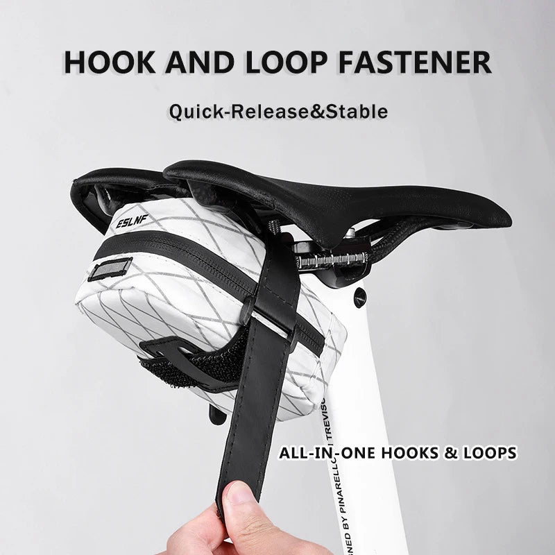 Waterproof Bicycle Saddle Bag Reflective Rear Storage