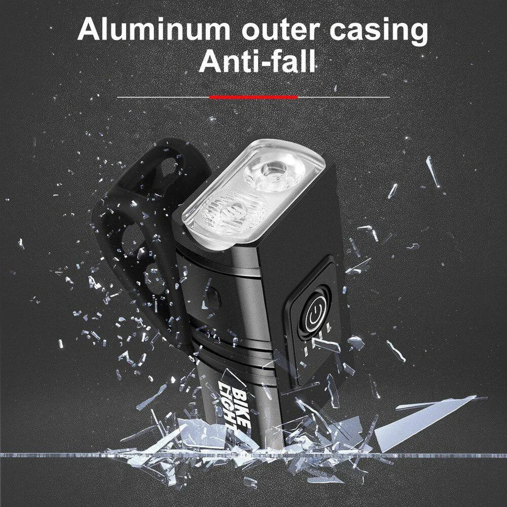Waterproof USB Bike Headlight with Power Display