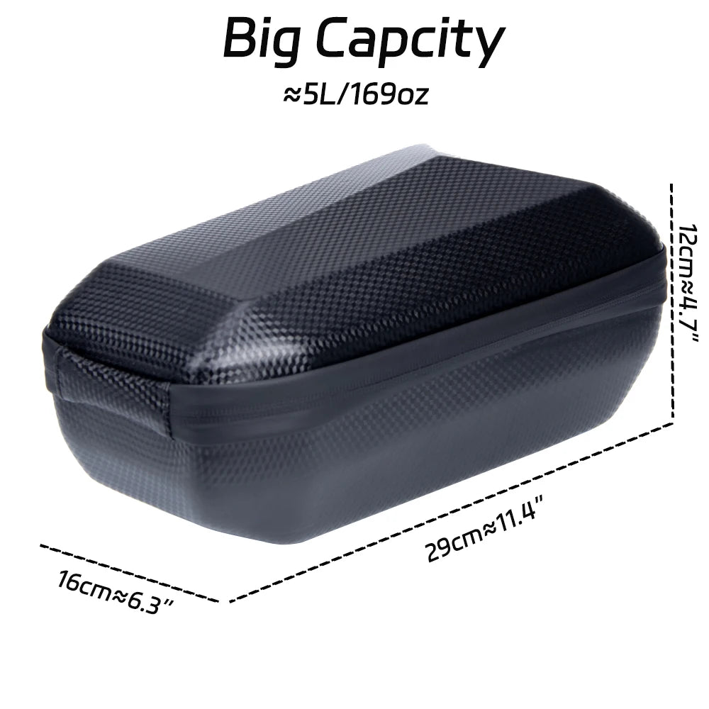 5L Hard Shell Waterproof Bike Front Storage Bag