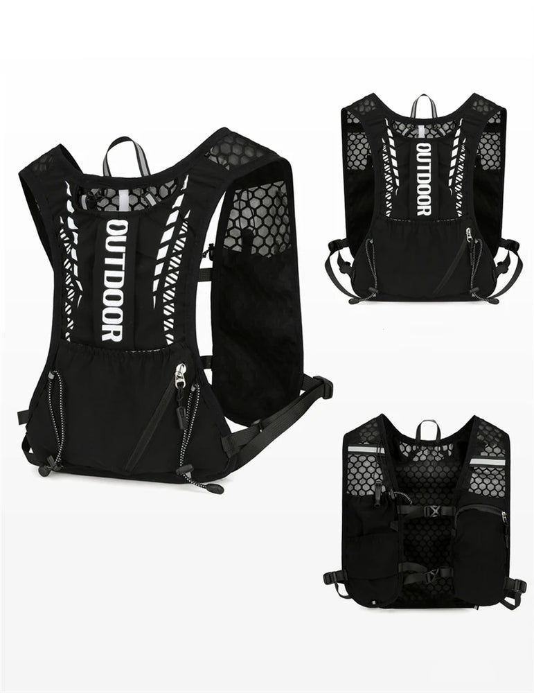 Reflective Running Hydration Vest Cycling Backpack