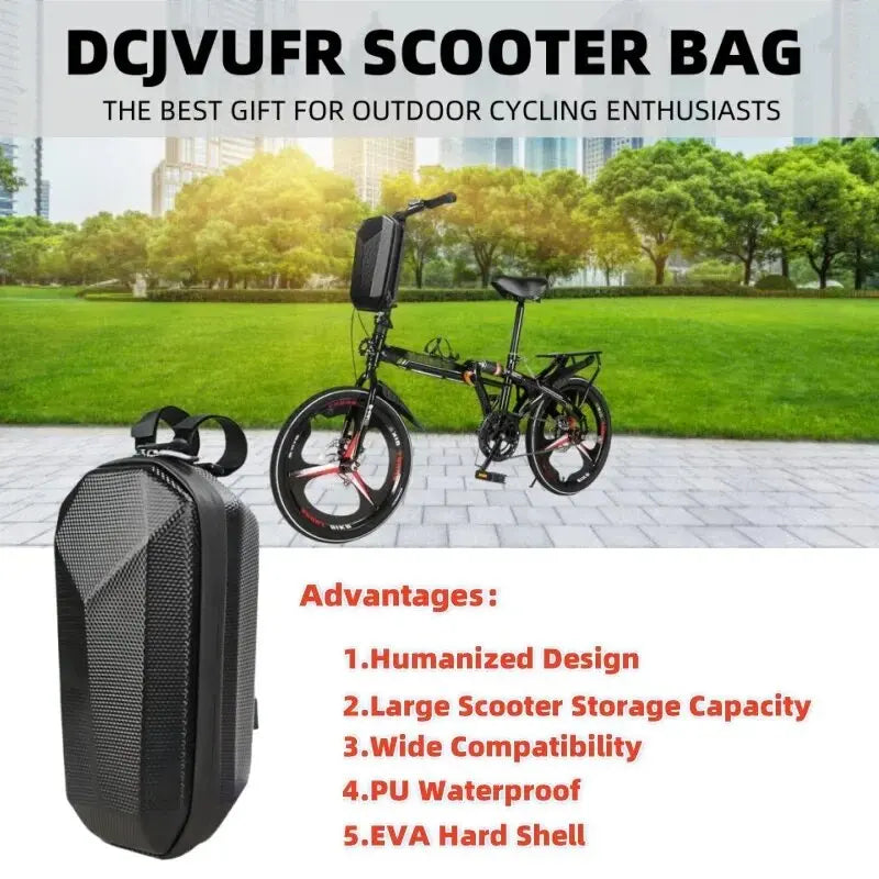 5L Hard Shell Waterproof Bike Front Storage Bag