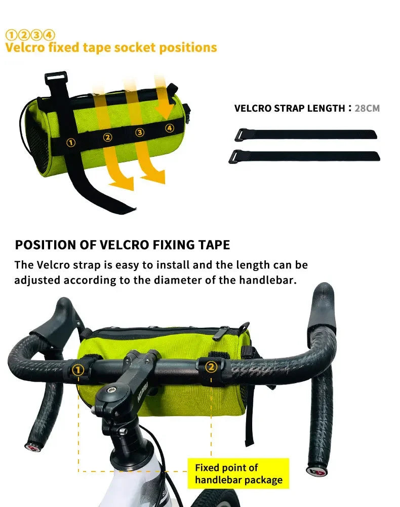 Waterproof Bike Handlebar Bag Front Storage
