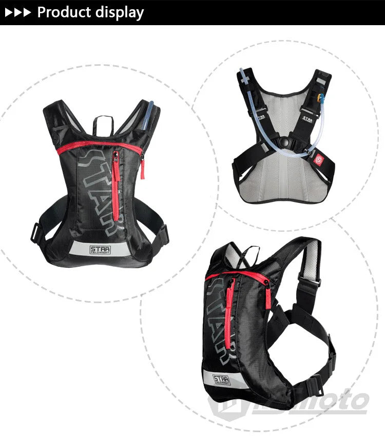 Hydration backpack 2L for cycling, motocross & hiking