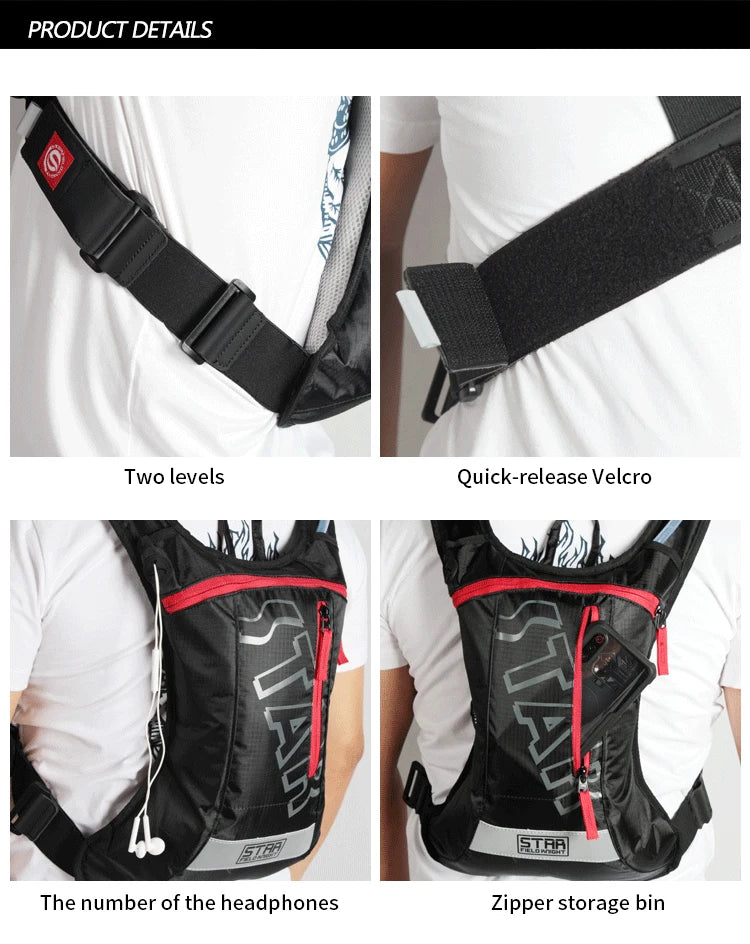 Star Field Knight Hydration Backpack Outdoor Sports