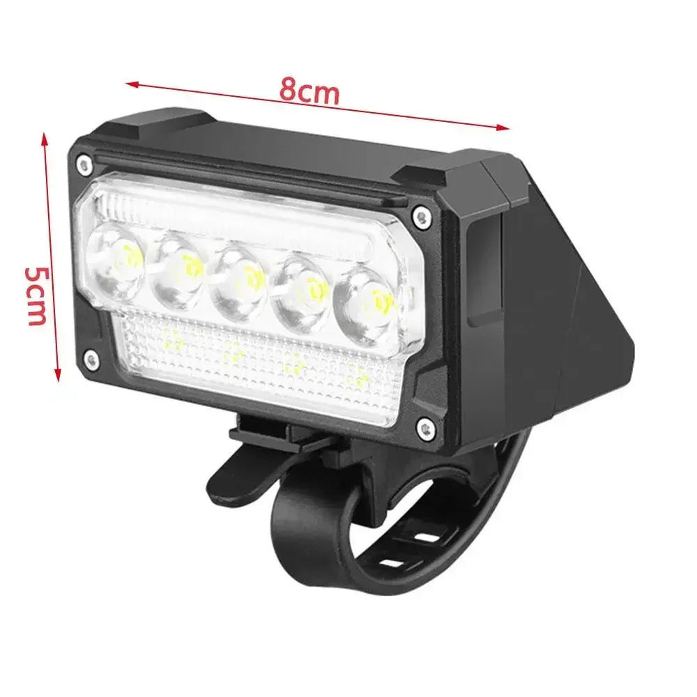 Waterproof USB Bike Headlight with Power Display