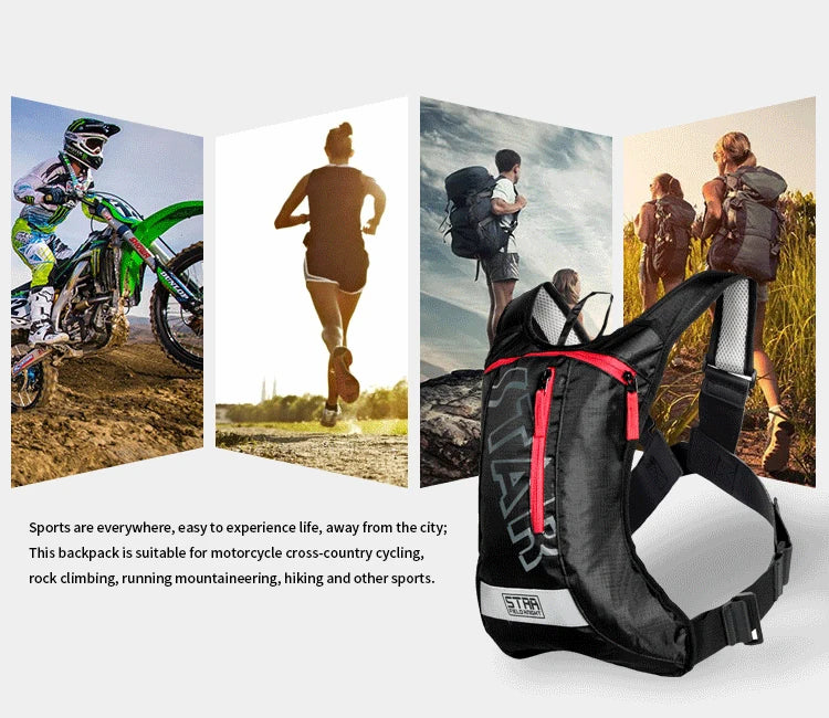 Star Field Knight Hydration Backpack Outdoor Sports