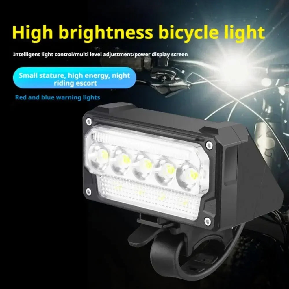 Waterproof USB Bike Headlight with Power Display