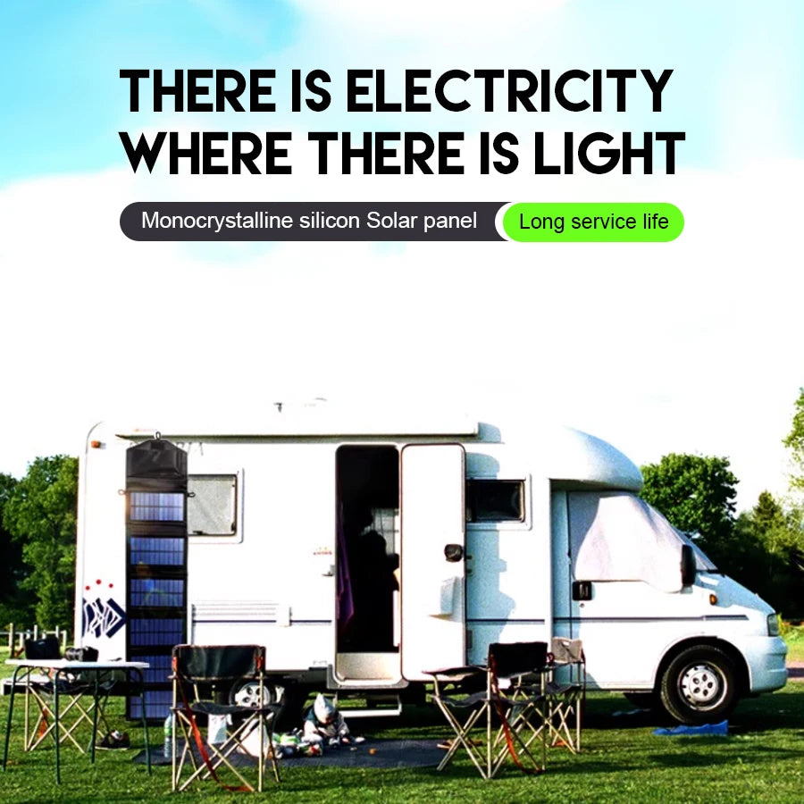 Portable Solar Charger USB for Travel & Camping