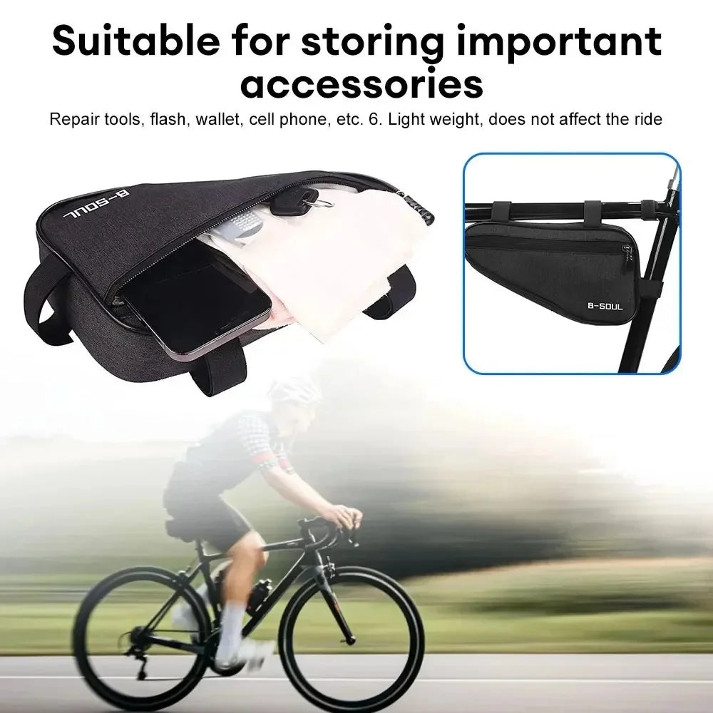 Bike Triangle Frame Bag MTB Front Tube Storage