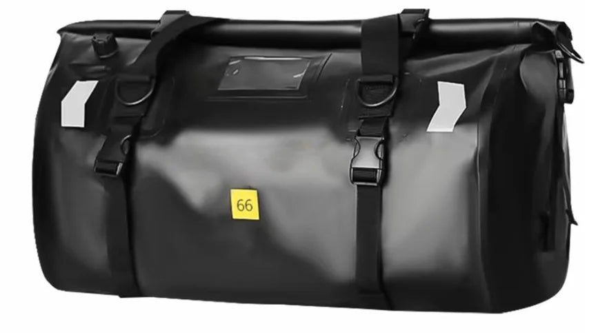Waterproof motorcycle tail bag, 20–66L travel pack