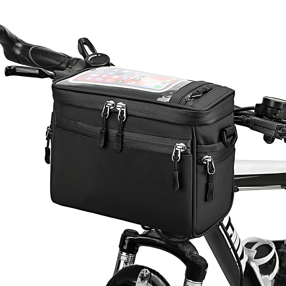 Bike Handlebar Bag Front Tube Cycling Storage