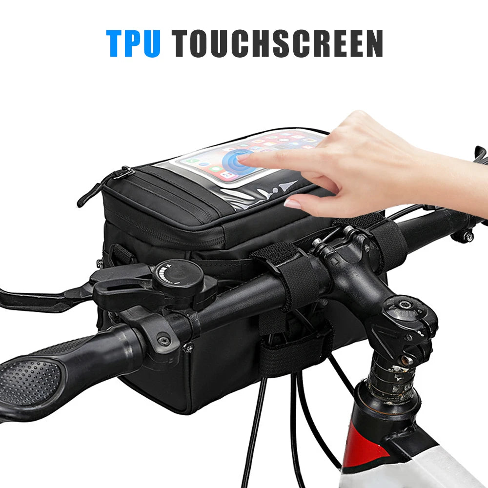 Bike Handlebar Bag Front Tube Cycling Storage