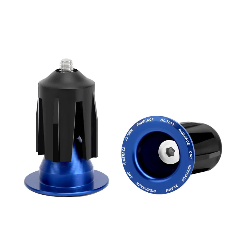 1 Pair Bicycle Handlebar End Plugs Alloy Caps