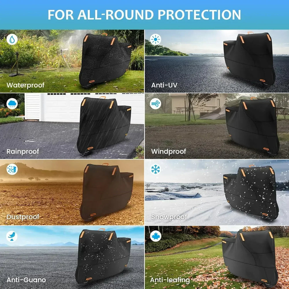 Waterproof Motorcycle Cover UV Protection Polyester