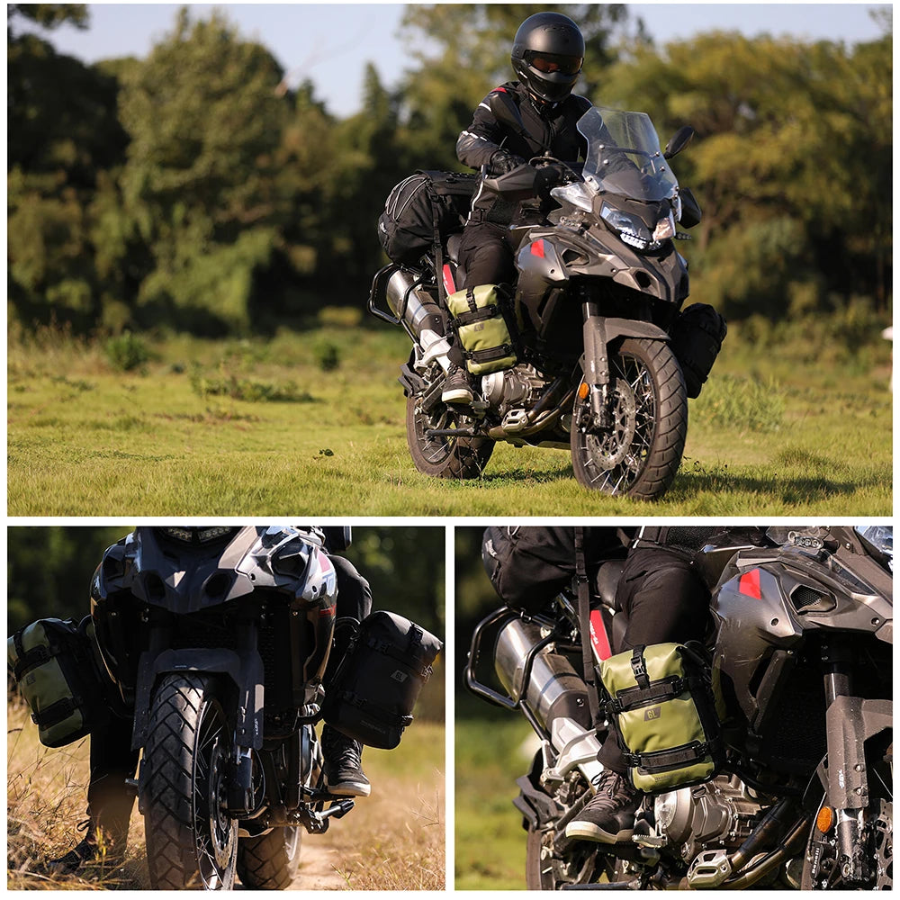 Waterproof 6L motorcycle bumper storage bag