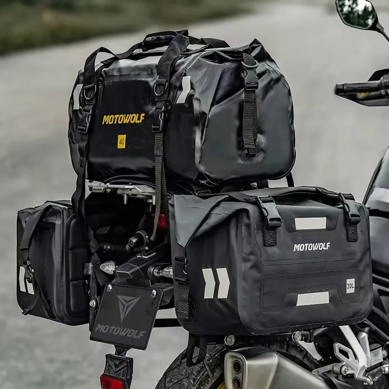MOTOWOLF waterproof side bags for motorcycle riding