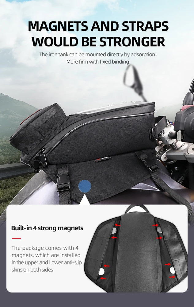 Universal Motorcycle Magnetic Navigation Tank Bag