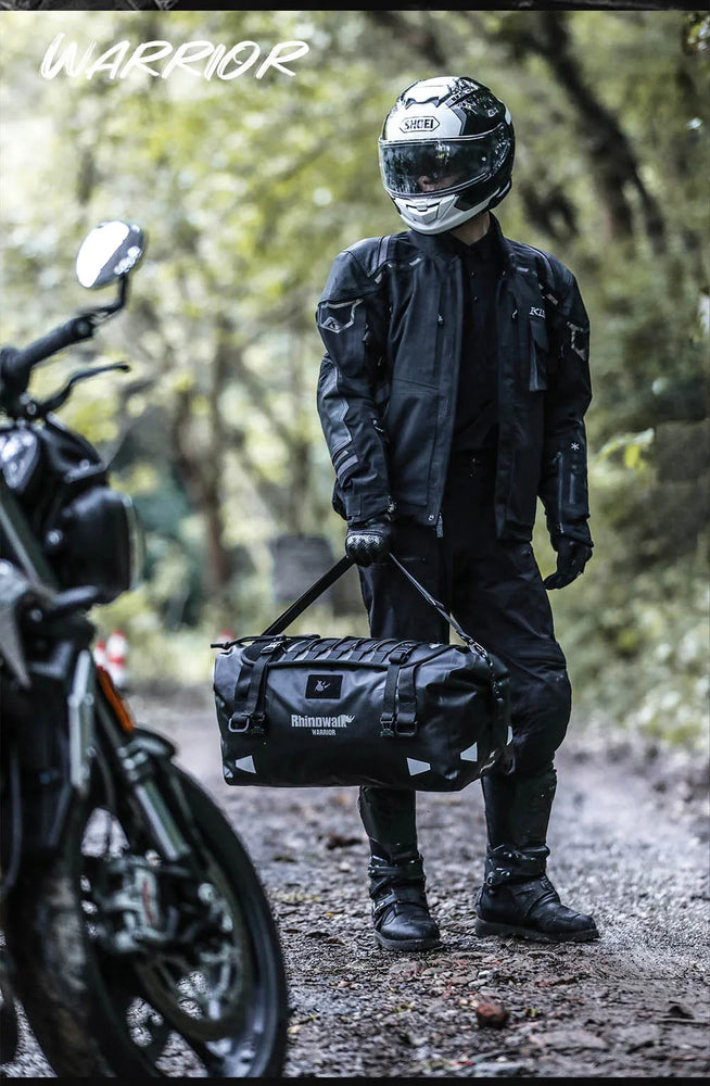 20–65L motorcycle back seat bag, waterproof MOLLE