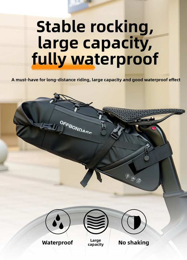 OFFBONDAGE 15L Foldable Rear Bike Saddle Bag