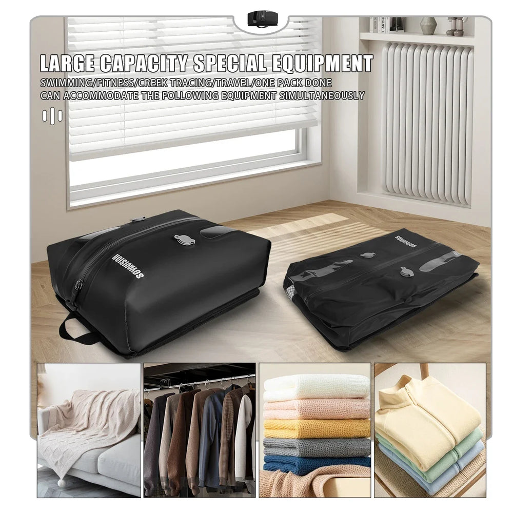 Waterproof motorcycle seat bag, travel luggage