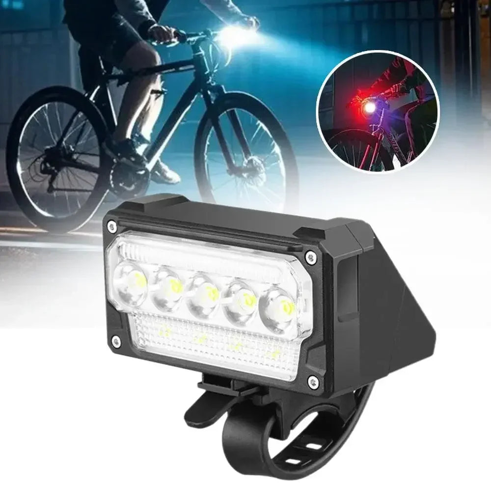 Waterproof USB Bike Headlight with Power Display