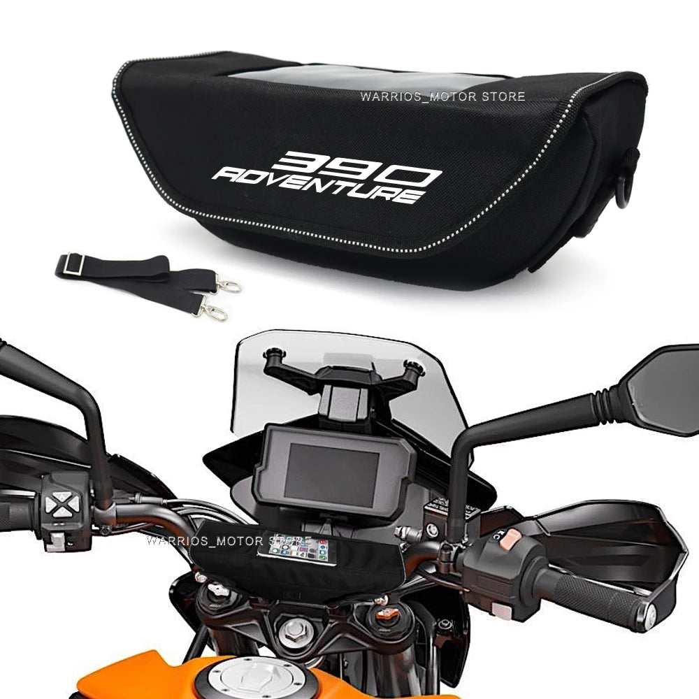 Motorcycle handlebar bag for 390 ADV, waterproof